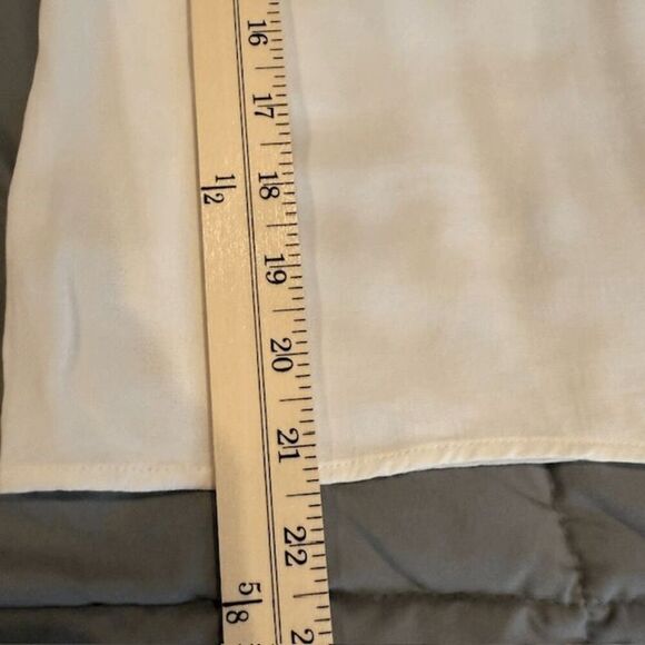 Frame Ivory Blouse Tie Neck Elastic Smocked Balloon Sleeves Oversized Small - Picture 8 of 10